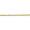 Lex & Lu 10k Yellow Gold 2.5mm Semi-Solid Curb Link Chain Anklet, Bracelet or Necklace- 3 - Lex & Lu