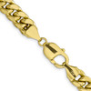 Lex & Lu 10k Yellow Gold Semi-Solid Miami Cuban Chain Bracelet or Necklace LAL123222- 4 - Lex & Lu