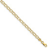 Lex & Lu 10k Yellow Gold Hollow Double Link Charm Bracelet LAL123251 - Lex & Lu