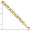Lex & Lu 10k Yellow Gold Hollow Double Link Charm Bracelet LAL123257- 3 - Lex & Lu