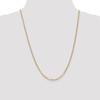 Lex & Lu 10k Yellow Gold 2.2mm Flat Beveled Curb Chain Anklet, Bracelet or Necklace- 2 - Lex & Lu
