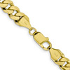 Lex & Lu 10k Yellow Gold 8.75mm Flat Beveled Curb Chain Bracelet or Necklace- 4 - Lex & Lu