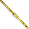 Lex & Lu 10k Yellow Gold 3mm Flat Anchor Chain Anklet, Bracelet or Necklace- 4 - Lex & Lu