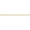 Lex & Lu 10k Yellow Gold 1.55mm Carded Cable Rope Chain Necklace- 3 - Lex & Lu