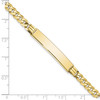 Lex & Lu 10k Yellow Gold Flat Curb Link ID Bracelet LAL123297- 3 - Lex & Lu