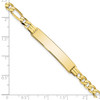 Lex & Lu 10k Yellow Gold Figaro Link ID Bracelet LAL123304- 3 - Lex & Lu