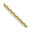 Lex & Lu 10k Yellow Gold 1.65mm Solid D/C Cable Chain Anklet, Bracelet or Necklace - Lex & Lu