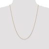 Lex & Lu 10k Yellow Gold .95mm D/C Cable Chain Necklace- 2 - Lex & Lu