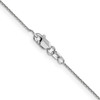 Lex & Lu 10k White Gold .80mm D/C Cable Chain Necklace- 4 - Lex & Lu