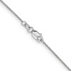 Lex & Lu 10k White Gold .9mm Cable Chain Necklace- 4 - Lex & Lu