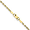Lex & Lu 10k Yellow Gold 2.00mm D/C Quadruple Rope Chain Anklet, Bracelet or Necklace- 4 - Lex & Lu