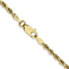 Lex & Lu 10k Yellow Gold 2.75mm D/C Quadruple Rope Chain Bracelet or Necklace- 4 - Lex & Lu