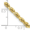 Lex & Lu 10k Yellow Gold 3.35mm D/C Quadruple Rope Chain Bracelet or Necklace- 5 - Lex & Lu