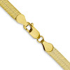 Lex & Lu 10k Yellow Gold 5.0mm Silky Herringbone Chain Bracelet or Necklace- 4 - Lex & Lu