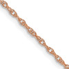 Lex & Lu 14k Rose Gold 1.15mm Carded Cable Rope Chain Necklace - Lex & Lu