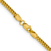 Lex & Lu 14k Yellow Gold 2.2mm Hollow Franco Chain Necklace- 4 - Lex & Lu