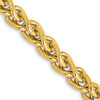 Lex & Lu 14k Yellow Gold 4.15mm Semi-solid Wheat Chain Necklace - Lex & Lu