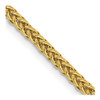 Lex & Lu 14k Yellow Gold 2.35mm Semi-solid 3-Wire Wheat Chain Necklace - Lex & Lu