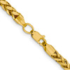 Lex & Lu 14k Yellow Gold 3.70mm Semi-solid D/C Wheat Chain Necklace- 4 - Lex & Lu