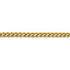Lex & Lu 14k Yellow Gold 5.00mm Semi-solid D/C Wheat Chain Necklace- 3 - Lex & Lu