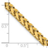 Lex & Lu 14k Yellow Gold 5.00mm Semi-solid D/C Wheat Chain Necklace- 5 - Lex & Lu