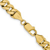 Lex & Lu 14k Yellow Gold 8.75mm Beveled Curb Chain Bracelet or Necklace- 4 - Lex & Lu