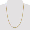 Lex & Lu 14k Yellow Gold 2.4mm Flat Anchor Chain Anklet, Bracelet or Necklace- 3 - Lex & Lu