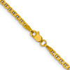 Lex & Lu 14k Yellow Gold 2.4mm Flat Anchor Chain Anklet, Bracelet or Necklace- 5 - Lex & Lu