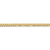 Lex & Lu 14k Yellow Gold 3.7mm Solid Light Flat Cuban Chain Bracelet or Necklace- 4 - Lex & Lu