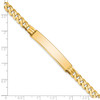 Lex & Lu 14k Yellow Gold Curb Link ID Bracelet LAL123520- 4 - Lex & Lu
