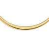 Lex & Lu 14k Yellow Gold Polished 4/8mm Graduated Omega Necklace - Lex & Lu