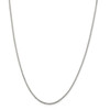 Lex & Lu Sterling Silver w/Rhodium 1.7mm D/C Box Chain Necklace - Lex & Lu