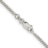Lex & Lu Sterling Silver w/Rhodium 2mm Curb Chain Bracelet or Necklace- 4 - Lex & Lu