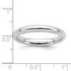 Lex & Lu Sterling Silver 3mm Comfort Fit Band Ring- 3 - Lex & Lu