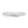 Lex & Lu Sterling Silver 3mm Comfort Fit Band Ring- 4 - Lex & Lu