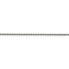 Lex & Lu Sterling Silver w/Rhodium 1.5mm D/C Rope Chain Necklace- 2 - Lex & Lu