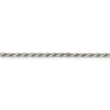 Lex & Lu Sterling Silver w/Rhodium 2.5mm D/C Rope Chain Necklace- 3 - Lex & Lu