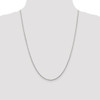 Lex & Lu Sterling Silver w/Rhodium 1.5mm D/C Spiga Chain Necklace- 5 - Lex & Lu