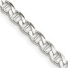 Lex & Lu Sterling Silver 4.15mm Flat Anchor Chain Bracelet or Necklace - Lex & Lu