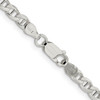 Lex & Lu Sterling Silver 4.15mm Flat Anchor Chain Bracelet or Necklace- 3 - Lex & Lu