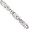 Lex & Lu Sterling Silver 4.65mm Flat Anchor Chain Bracelet or Necklace- 3 - Lex & Lu