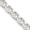 Lex & Lu Sterling Silver 6.5mm Flat Anchor Chain Bracelet or Necklace - Lex & Lu