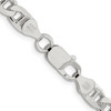 Lex & Lu Sterling Silver 6.5mm Flat Anchor Chain Bracelet or Necklace- 4 - Lex & Lu