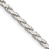 Lex & Lu Sterling Silver 3.10mm Flat Rope Chain Bracelet or Necklace - Lex & Lu