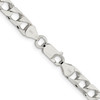 Lex & Lu Sterling Silver 6.25mm Polished Open Curb Chain Bracelet or Necklace- 3 - Lex & Lu