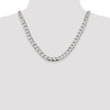 Lex & Lu Sterling Silver 8.6mm Polished Open Curb Chain Bracelet or Necklace- 5 - Lex & Lu