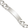 Lex & Lu Sterling Silver Polished Engravable Curb Link ID Bracelet LAL123894 - Lex & Lu
