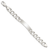 Lex & Lu Sterling Silver Polished Engravable Curb Link ID Bracelet LAL123894- 2 - Lex & Lu