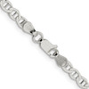 Lex & Lu Sterling Silver 4mm Flat Anchor Chain Anklet, Bracelet or Necklace- 3 - Lex & Lu