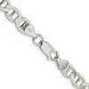 Lex & Lu Sterling Silver 7.1mm Polished Flat Anchor Chain Bracelet or Necklace- 3 - Lex & Lu